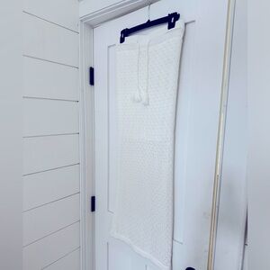 White Crochet Maxi Skirt